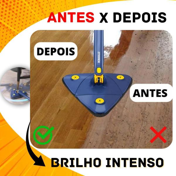 Imagem de Mop Triangular Giratório - Limpeza Eficiente - Azul