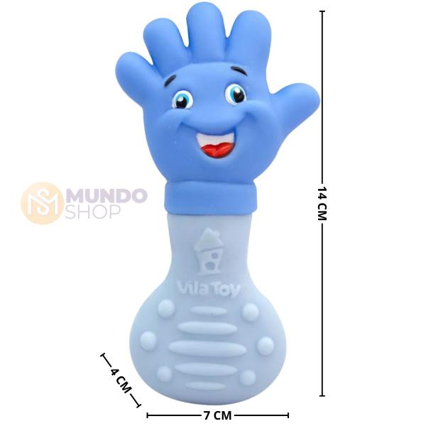 Imagem de Mordedor Bebê MacioKit  Massageador Gengiva Pezinho Mãozinha Infantil Dentição Seguro Sem BPA Ftalato Atóxico Lavável