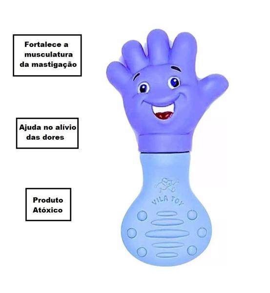 Imagem de Mordedor Bebe Massageador Gengiva Macio Bebe Maozinha