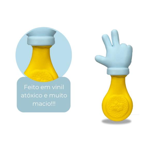 Mordedor Chocalho Baby Mãozinha Em Vinil Macio E Atóxico P/ Bebê Azul Rosa - Bee Toys Imagem de Mordedor Chocalho Baby Mãozinha Em Vinil Macio E Atóxico P/ Bebê Azul Rosa - Bee Toys