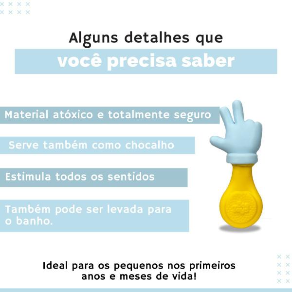 Mordedor Chocalho Baby Mãozinha Em Vinil Macio E Atóxico P/ Bebê Azul Rosa - Bee Toys Imagem de Mordedor Chocalho Baby Mãozinha Em Vinil Macio E Atóxico P/ Bebê Azul Rosa - Bee Toys