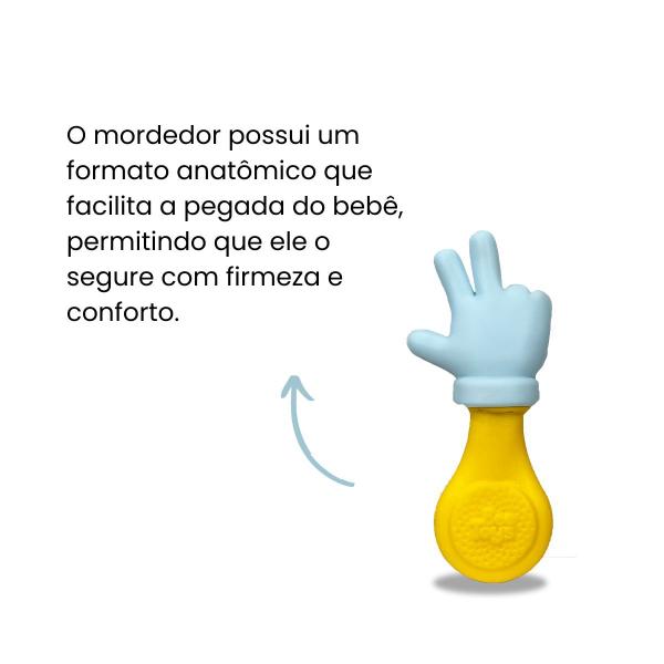 Mordedor Chocalho Baby Mãozinha Em Vinil Macio E Atóxico P/ Bebê Azul Rosa - Bee Toys Imagem de Mordedor Chocalho Baby Mãozinha Em Vinil Macio E Atóxico P/ Bebê Azul Rosa - Bee Toys