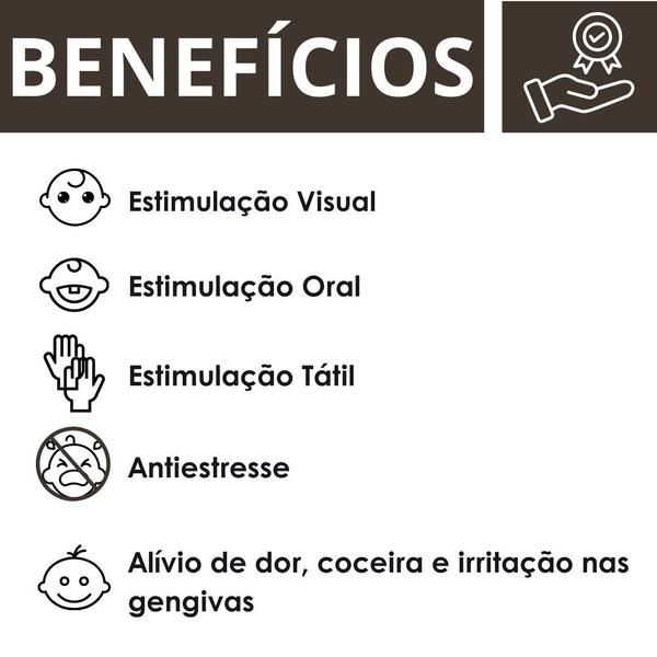 Imagem de Mordedor Chocalho Controle Remoto P/ Bebê - Macio E Atóxico - Anti stress Livre de BPA