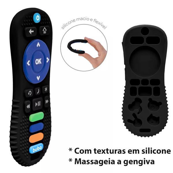 Imagem de Mordedor Controle Remoto Buba Silicone Flexível Bebês +4m