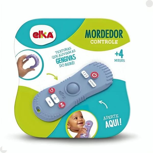 Imagem de Mordedor Controle Remoto Cinza Para Bebes 1121 - Elka