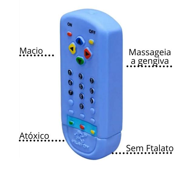 Imagem de Mordedor controle remoto macio para bebe infantil denticao