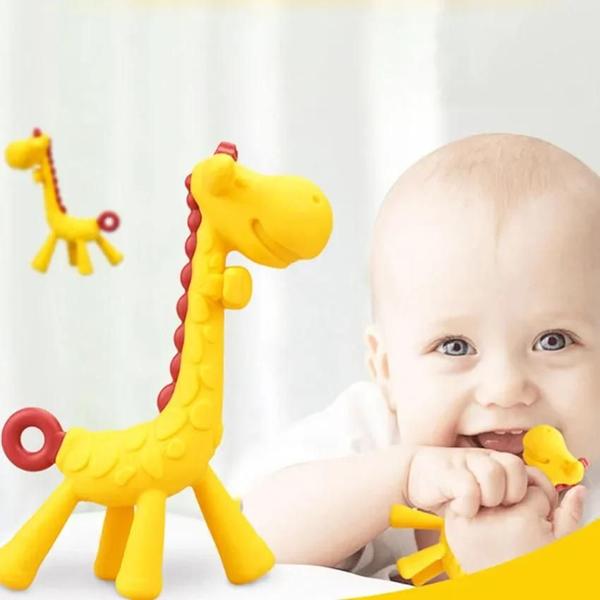 Imagem de Mordedor de Bebê Girafa Dr. Isla - Silicone Sem BPA - 1 Peça