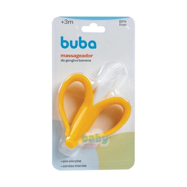 Imagem de Mordedor e Massageador de  Gengiva Banana Silicone  Buba