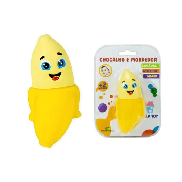 Mordedor Frutinha com Chocalho Divertido Vila Toy Macio Lavável e Atóxico +2 Meses - VILATOYS Imagem de Mordedor Frutinha com Chocalho Divertido Vila Toy Macio Lavável e Atóxico +2 Meses