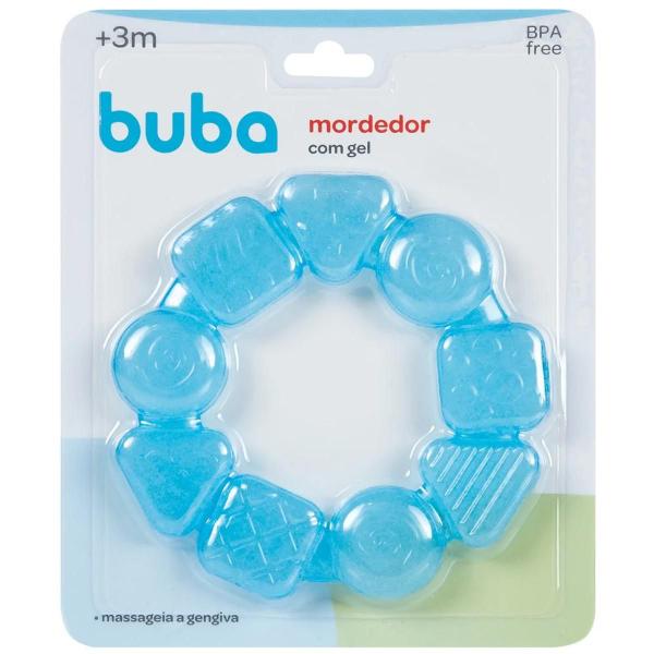 Imagem de Mordedor Infantil com Gel Azul Buba Massageia a Gengiva