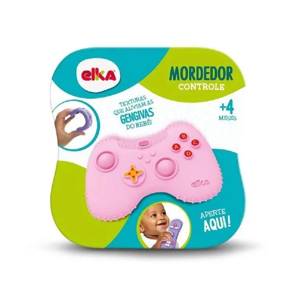 Imagem de Mordedor Infantil Elka Controle Gameped Rosa