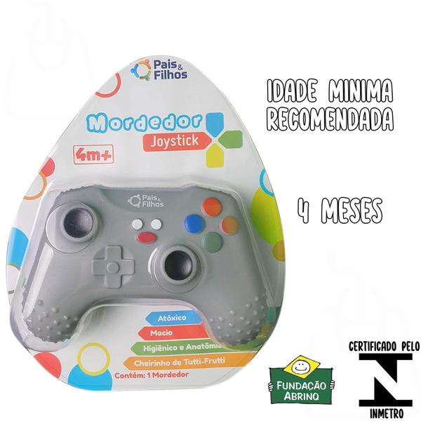 Imagem de Mordedor Infantil Para Bebê Controle Joystick Vídeo Game Macio  Mar Gengiva +4 meses - Pais & Filhos