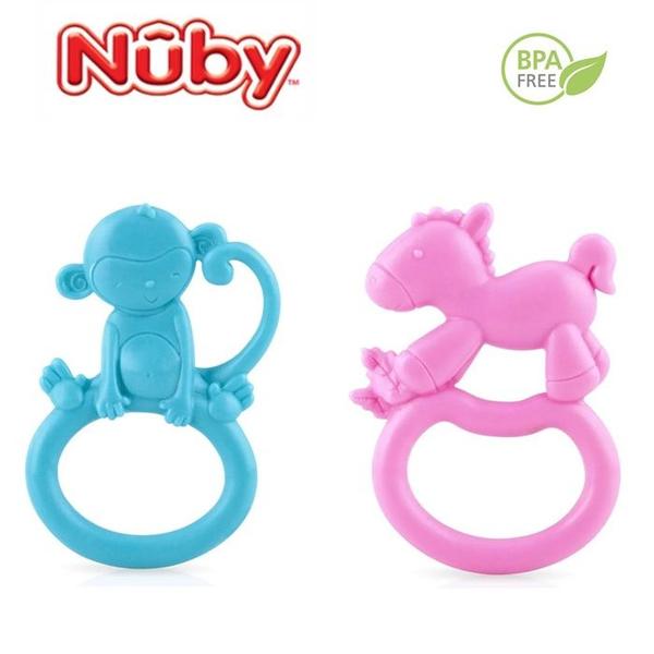 Imagem de Mordedor Infantil Zoo Textura Suave Com Alça +3meses - Nuby