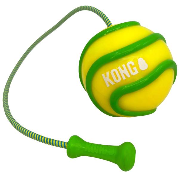 Imagem de Mordedor Kong Bunji High-Viz Ball Brinquedo Aquático Flutua Cachorro Grande - Amarelo