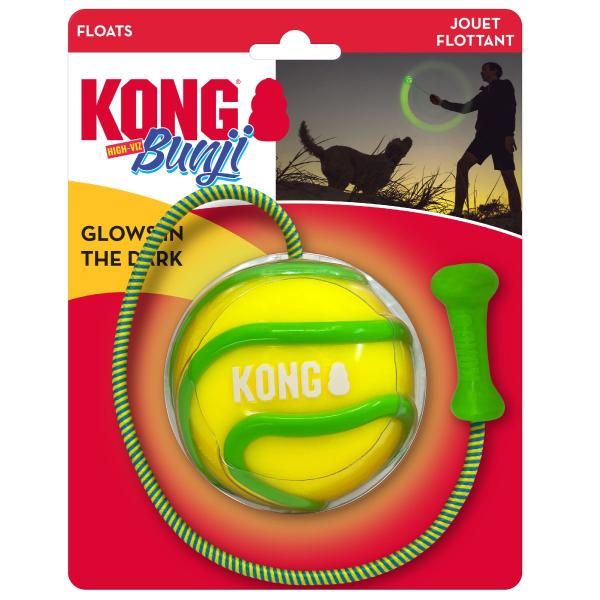 Imagem de Mordedor Kong Bunji High-Viz Ball Brinquedo Aquático Flutua Cachorro Grande - Amarelo