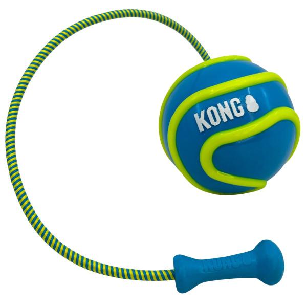 Imagem de Mordedor Kong Bunji High-Viz Ball Brinquedo Aquático Flutua Cachorro Grande - Azul