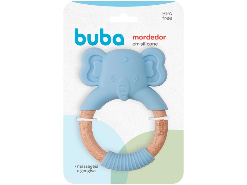 Imagem de Mordedor para Bebê de Silicone Buba Elefante