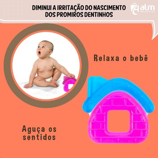 Imagem de Mordedor Resfriável p/ Bebê Gelado Macio Gengiva Dente UnikBaby