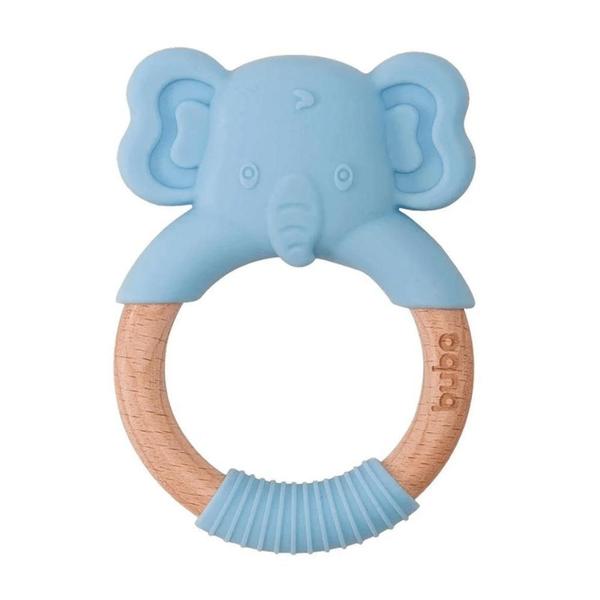 Imagem de Mordedor Silicone e Bambu Elefante Azul - Buba