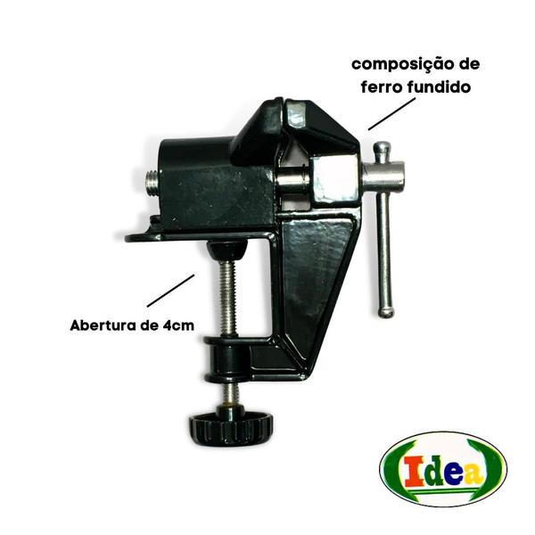 Imagem de Morsa Torno de bancada  Ferro Fundido Profissional 6"