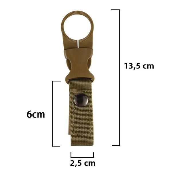 Imagem de Mosquetão de Nylon com Fivela - Suporte para Garrafa d'Água e Clipe de Cinto para Camping