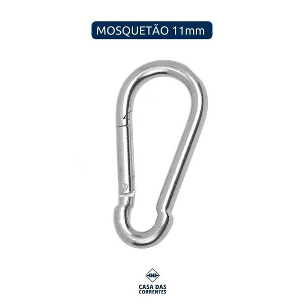 Imagem de Mosquetão Engate Rápido Aço Inox 7Mm X 70Mm Din 5299