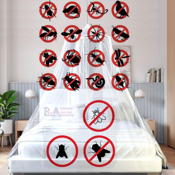 Mosquiteiro Branco Filó Para Cama Casal E Solteiro Imagem de Mosquiteiro Branco Filó Para Cama Casal E Solteiro