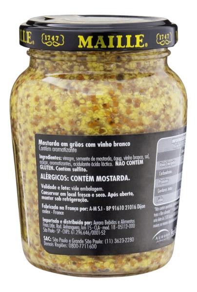 Mostarda Dijon Em Grãos Com Vinho Branco Ancienne Maille Imagem de Mostarda Dijon Em Grãos Com Vinho Branco Ancienne Maille