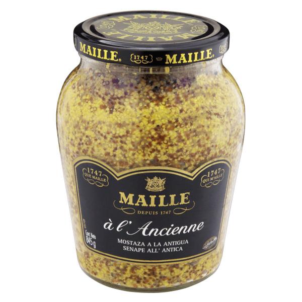 Mostarda em Grãos com Vinho Branco Maille Vidro 845g Imagem de Mostarda em Grãos com Vinho Branco Maille Vidro 845g