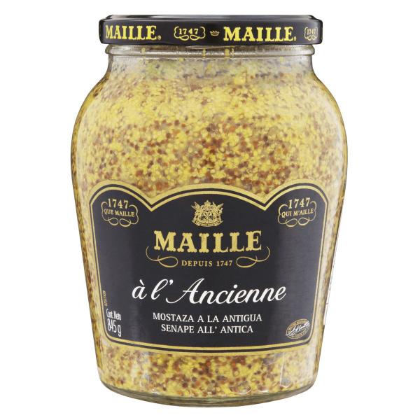 Mostarda em Grãos com Vinho Branco Maille Vidro 845g Imagem de Mostarda em Grãos com Vinho Branco Maille Vidro 845g