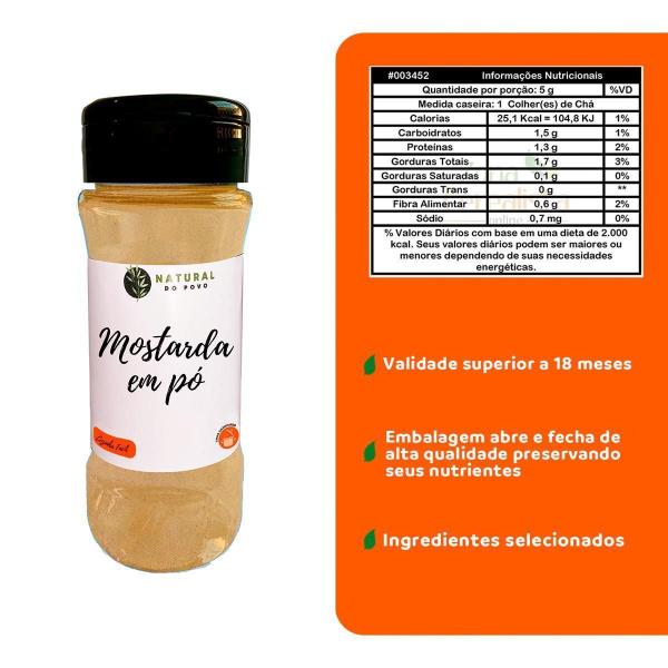 Mostarda Em Pó Alta Qualidade Kit 2 Pote Com Dosador 50G - Natural Do Povo Imagem de Mostarda Em Pó Alta Qualidade Kit 2 Pote Com Dosador 50G