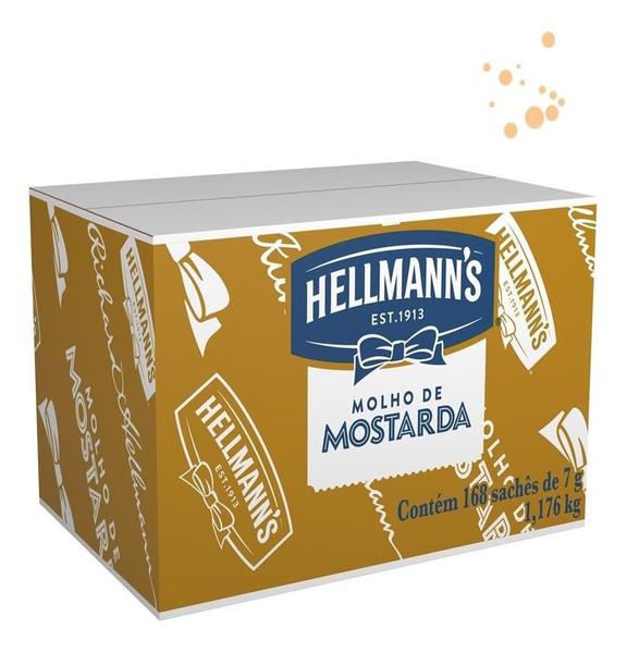 Mostarda Hellmanns Sache 7g Caixa 168 Unidades Imagem de Mostarda Hellmanns Sache 7g Caixa 168 Unidades