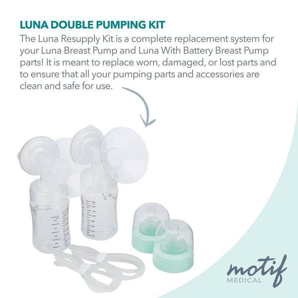 Imagem de Motif Medical, Luna Double Pumping Kit, Peças de Reposição para Bomba de Leite 21mm