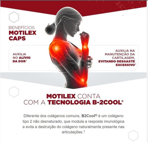 Imagem de Motilex Colágeno Tipo 2 Não Hidrolisado 60 Cps - Apsen