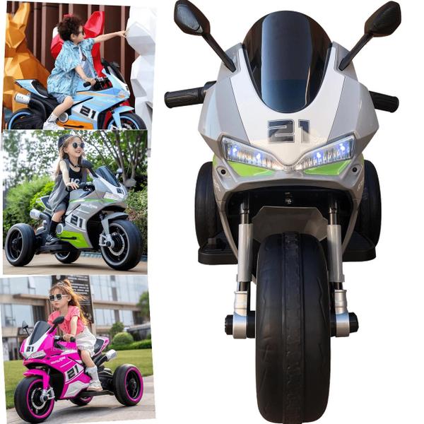 Imagem de Moto Bandeirante Infantil GT Concept Speed Eletrica 12V Cinza