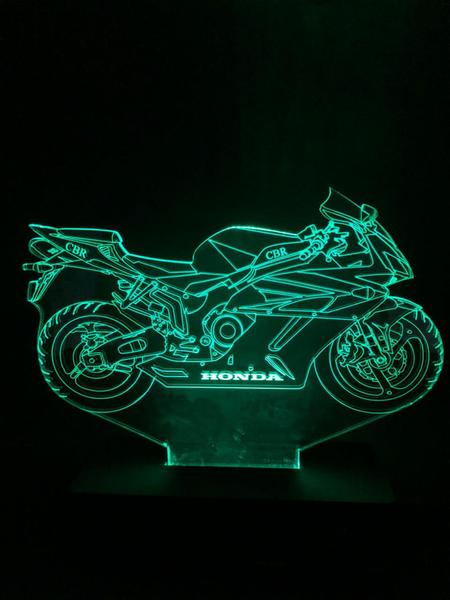 Imagem de Moto Cbr 1000, Luminária De Led, Abajur, Moto Decoração