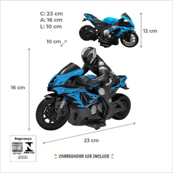 Imagem de Moto Controle Remoto Veloxx ul Bateria Recarregável Unik