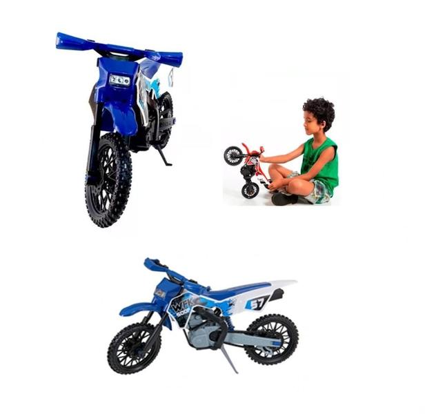 Imagem de Moto Cross De Brinquedo Grande Mega Realista Trilha ul