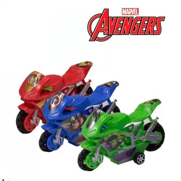 Imagem de Moto de brinquedo marvel / vingadores com roda livre