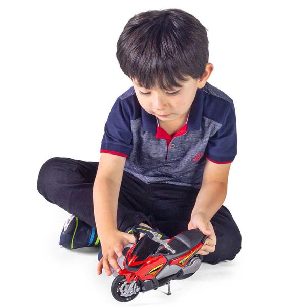 Imagem de Moto De Brinquedo Scooter Infantil Menino Miniatura - Bs Toys