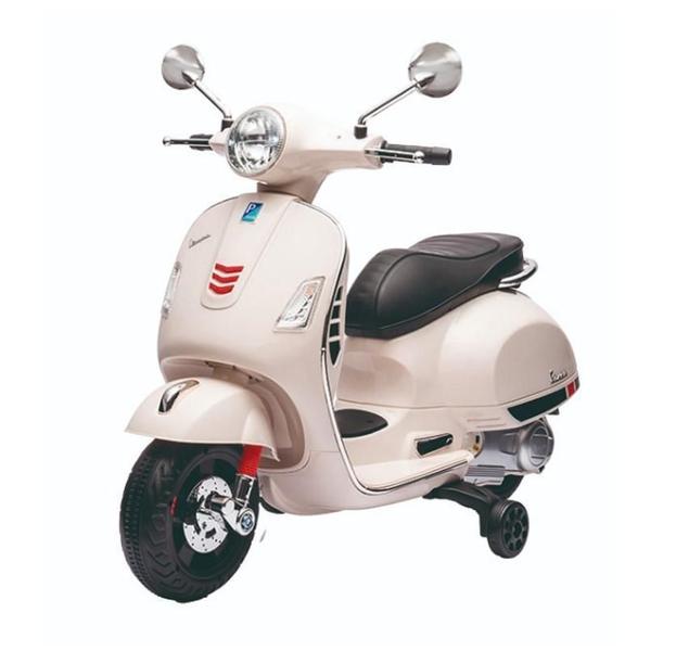 Imagem de Moto Elétrica 6V Infantil Scooter Vespa Branca - Zippy Toys