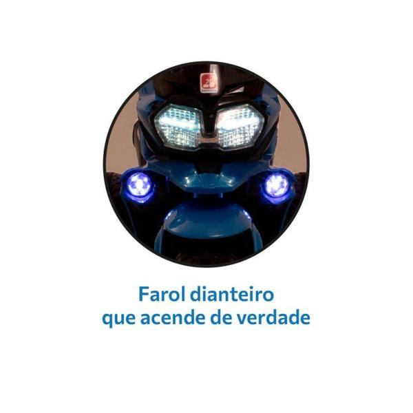 Imagem de Moto Elétrica Adventure (Azul) Eletrica 12v - Bandeirante