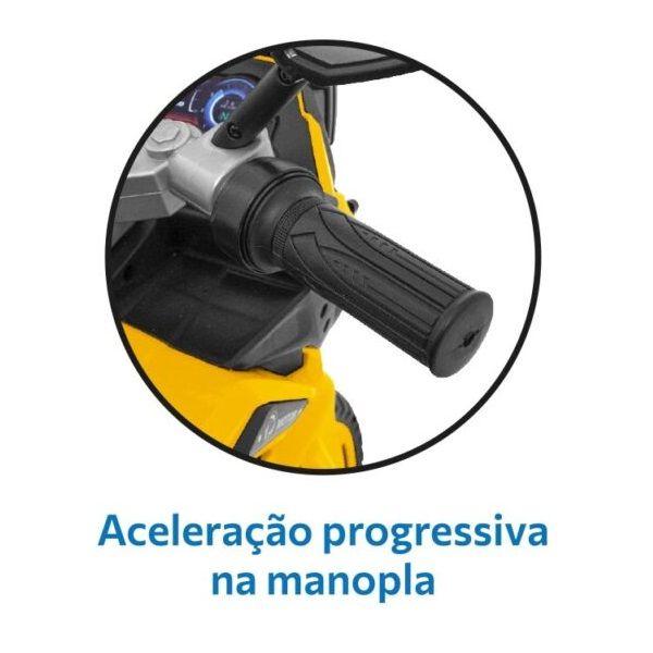 Imagem de Moto Eletrica Infantil Adventure Amarela Bandeirante