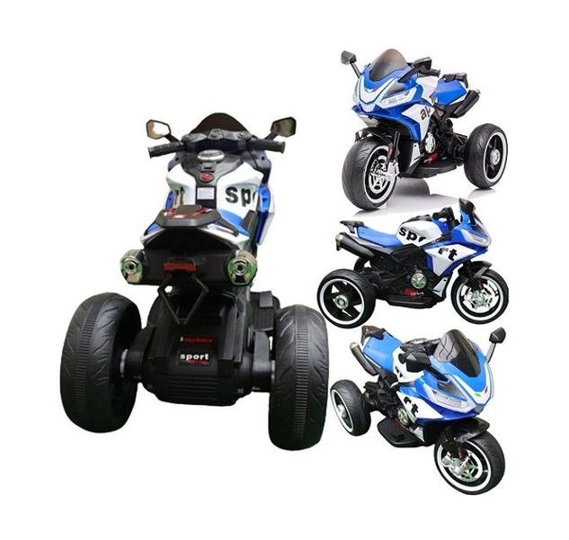 Moto Elétrica Infantil Aprilia Racing 12V Dark Navy - Shiny Toys Imagem de Moto Elétrica Infantil Aprilia Racing 12V Dark Navy