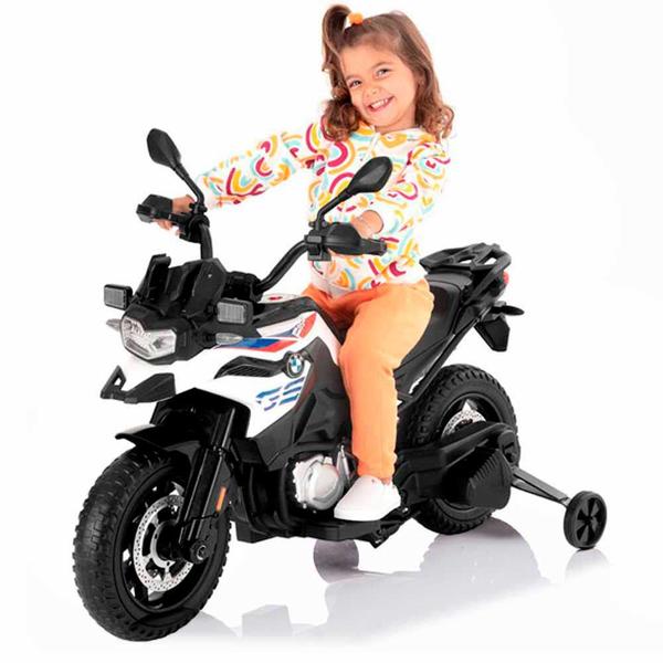 Imagem de Moto Elétrica Infantil - BMW - F850GS - 12v - Branca - Zippy Toys