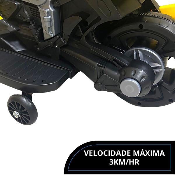 Imagem de Moto Elétrica Infantil Criança 3 Anos 25kg 3km/h Bateria Recarregável 6V Luz Musica Som Frente Ré Com Rodinhas Importway