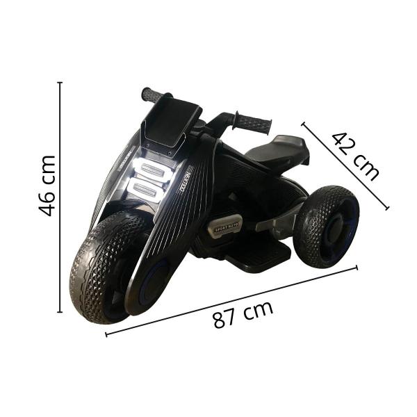 Imagem de Moto Elétrica Infantil Criança 3 Anos 25kg 3km/h Bateria Recarregável 6V Luzes Musica Som Frente e Ré BW223 Importway