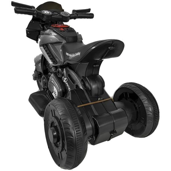 Imagem de Moto Elétrica Infantil Esportiva Dark 6v Resistente Cor Preto Com Carregador - Unitoys