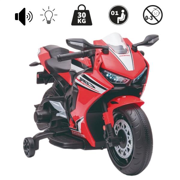 Imagem de Moto Elétrica Infantil Honda 6v com Luz e Música Suporta até 30 Kilos