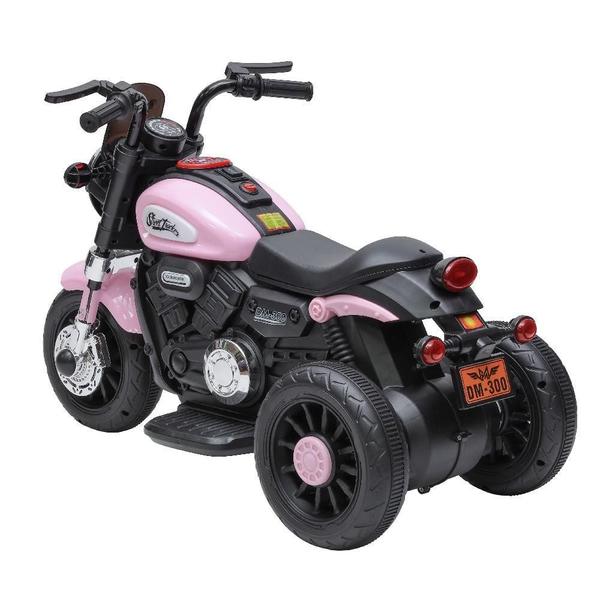 Moto Elétrica Infantil Mini Harley 6V Rosa - Zippy Toys Imagem de Moto Elétrica Infantil Mini Harley 6V Rosa - Zippy Toys